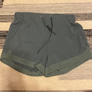 Green Lululemon Sunrise Shorts